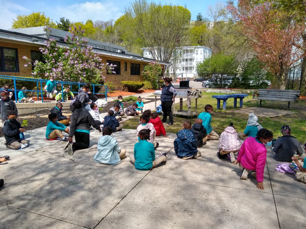 An expert from the Boston Nature Center shares information about Birds in the Spring of 2021 at the Lower School